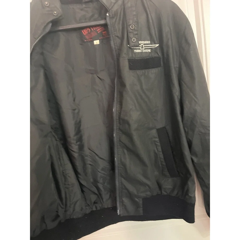 Upstream Racing Division Jacket Thunderbird Coupe Windbreaker Large Vintage 355